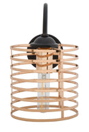 Lampada da Muro Elegant 16x27,5x26 cm in Ferro Nero e Oro