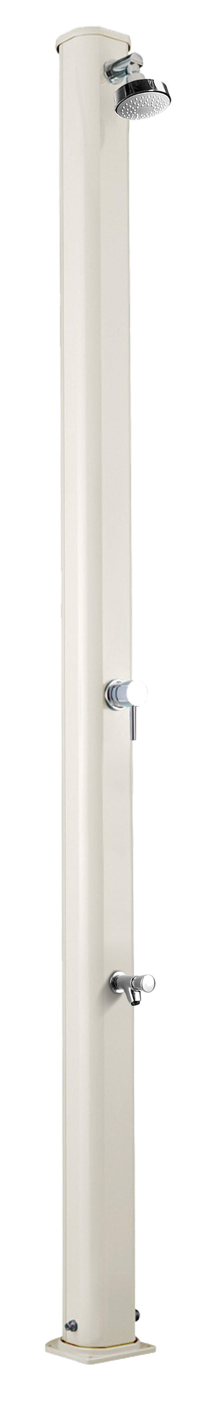 prezzo Doccia Solare da Giardino 25L Miscelatore e Lavapiedi Arkema Jolly S Bianco Crema