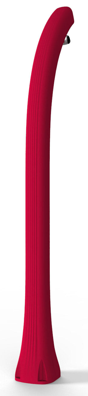 Doccia Solare da Giardino 28L Miscelatore Temporizzato e Lavapiedi Arkema Happy Beach Cherry