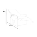 Poltrona Alzapersona Elettrica 1 Motore 73x94x103 cm in Tessuto Nero