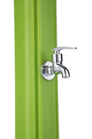 Doccia Solare da Giardino 28L Miscelatore e Lavapiedi Verde