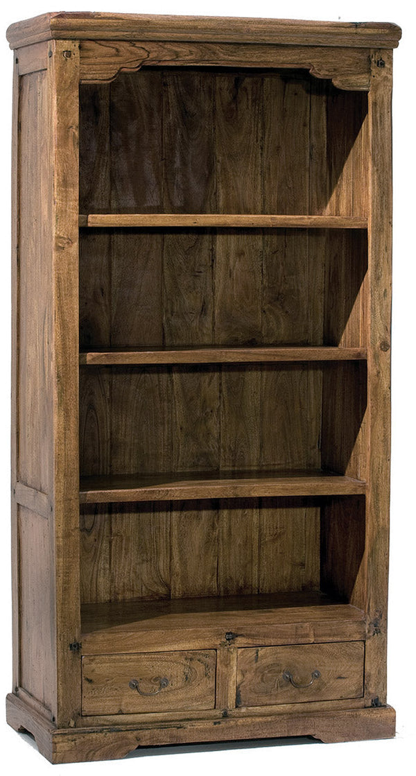 Bücherregal Schrank 2 Schubladen 4 Regale in Adami Wood Antic Chiaro sconto