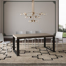 Tavolo Allungabile 180-284x90x77 cm Tecno Tortora Gambe Antracite 