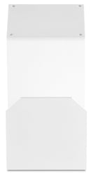 Portatubo Quadrato per Fontane da Giardino in Ferro Antiruggine Belfer 42/PGQ Bianco