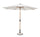 Ombrellone da Giardino con Snodo 8 Stecche Ø300x246h cm Telo in Poliestere Palinuro Naturale e Bianco