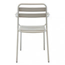 Sedia Bristol Impilabile 51x52x81 h cm in Acciaio Tortora