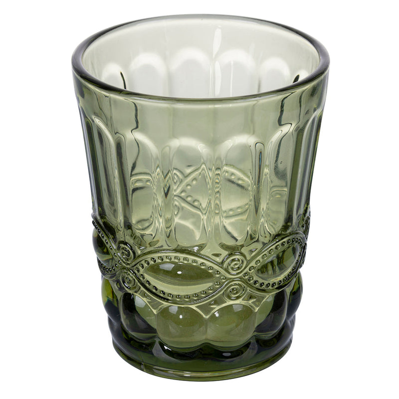 Set 6 Bicchieri Acqua Nobilis in Vetro VdE Tivoli 1996 Verde scuro