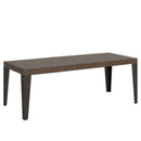  Tavolo Allungabile 200-460x90x77 cm Flame Premium Noce Telaio Antracite