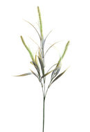 Set 8 Piante Artificiali di Setaria Composta da 3 Diramazioni Altezza 84 cm Verde