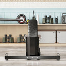 Cavalletto Bloccaruote per Moto Staffa Regolabile per Ruote Ø34-84 cm in Acciaio Nero  