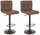 Set 2 Sgabelli Bar 42x51x92/113h cm Greyson Marrone Vintage