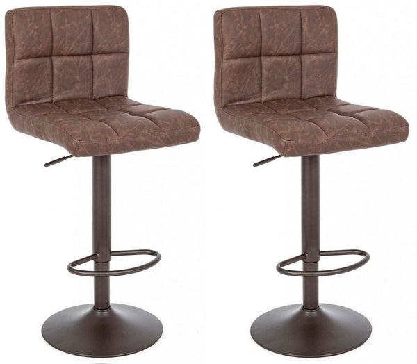 Set 2 Sgabelli Bar 42x51x92/113h cm Greyson Marrone Vintage online