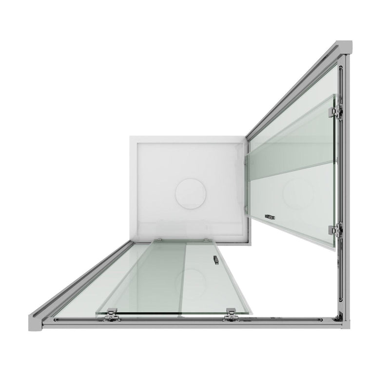 Box Doccia Angolare 2 Ante Scorrevoli In Cristallo Trasparente 6mm H185 Fosterberg Vejle Varie Misure