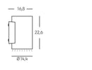 Applique da Esterno a LED 20W 4000K Sovil Bianco