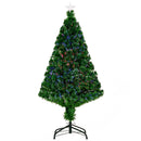 Albero di Natale Artificiale 120 cm Foltissimo in Fibra Ottica con Supporto in PVC 