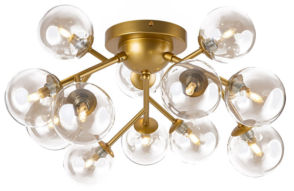 sconto Moderne Deckenleuchte aus Dallas Gold Metal