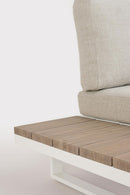 Set 4 Pezzi Salotto da Giardino con 2 Divani 1 Poltrona Angolare e Tavolino Zelmar Vapor  