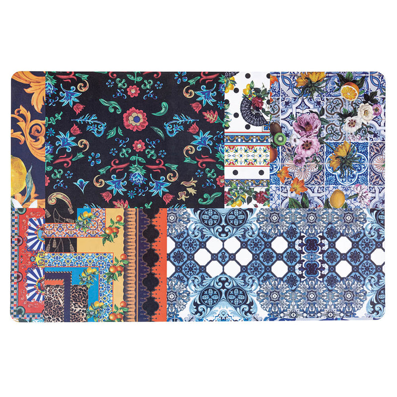 Set 6 Tovagliette Double Face 45x30x0,1 cm  in PVC VdE Tivoli 1996 Italian Beauty