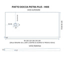 Piatto Doccia in Pietra Bonussi Canton Nero Varie Misure