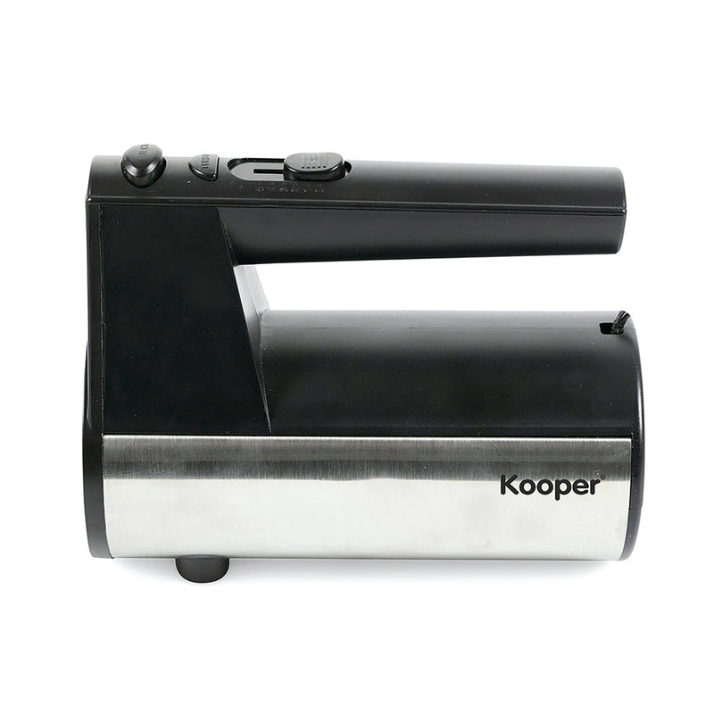 Sbattitore Elettrico Doppie Fruste 5 Velocità 330W Kooper Twistand Nero e Acciaio