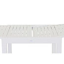 Tavolo da Giardino Allungabile 82/163x82xH75 cm in alluminio Lipari Bianco