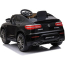 Macchina Elettrica per Bambini Licenza Mercedes-Benz GLC 63S AMG 12V con Sedile in Pelle Telecomando Nero