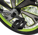 Green Machine Triciclo Go Kart a Pedalata Muscolare 20’’ con Leve Nero e Verde 