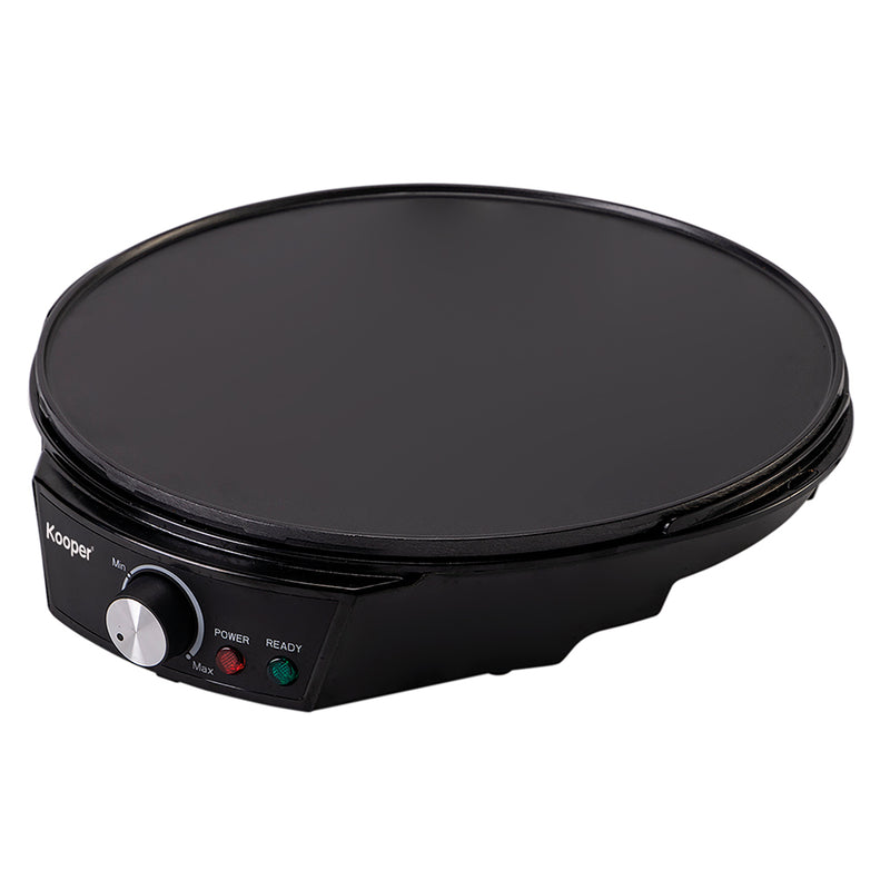 Crepiera Elettrica Antiaderente 1200W Kooper Goody Nera