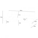 Divano Letto Clic Clac 166x76x71 cm in Tessuto Grigio Scuro