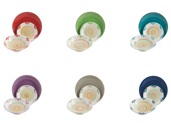 acquista Villa d'Este Baita Fiorito Tafelservice aus Steinzeug 18-teilig