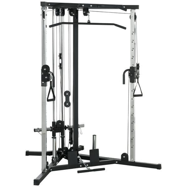 sconto Stazione Fitness per Allenamento Totale 170x139x200 cm Power Tower in Acciaio Nero