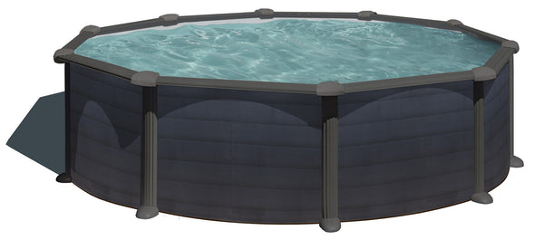 sconto Piscina Rotonda Fuori Terra Ø460xh132 cm in Acciaio e PVC Gre Granada