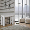 Consolle Allungabile in Legno H77x40x90\/300cm Itamoby Magic Color Bianco Frassino Classica
