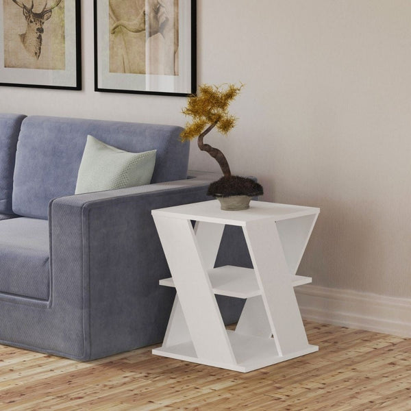 prezzo Tavolino da salotto 45x45x55 cm Cyclo bianco