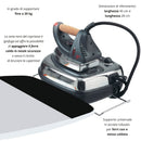 Asse da Stiro Completo Combiboard Plus 125x48 cm con Piano Stiramaniche Gambe Triple Regolabile in Altezza      