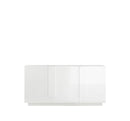 Madia Design Moderno 3 Ante Jupiter 182x44x90 cm Bianco laccato lucido