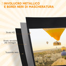 Telo per Proiettore Pieghevole da 100" con Treppiede Regolabile 235,8x8x136 cm in Plastica e Metallo Bianco 