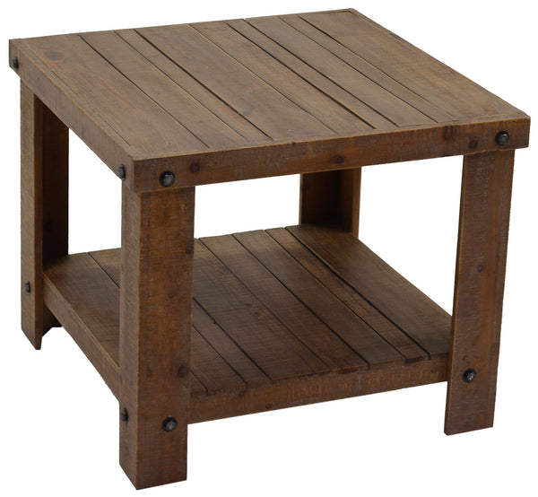 Quadratischer Tisch aus Tannenholz und MDF 2 Ebenen Adami Ankara online