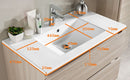 Mobile Bagno Sospeso 131cm TFT Ibiza Bianco Giallo