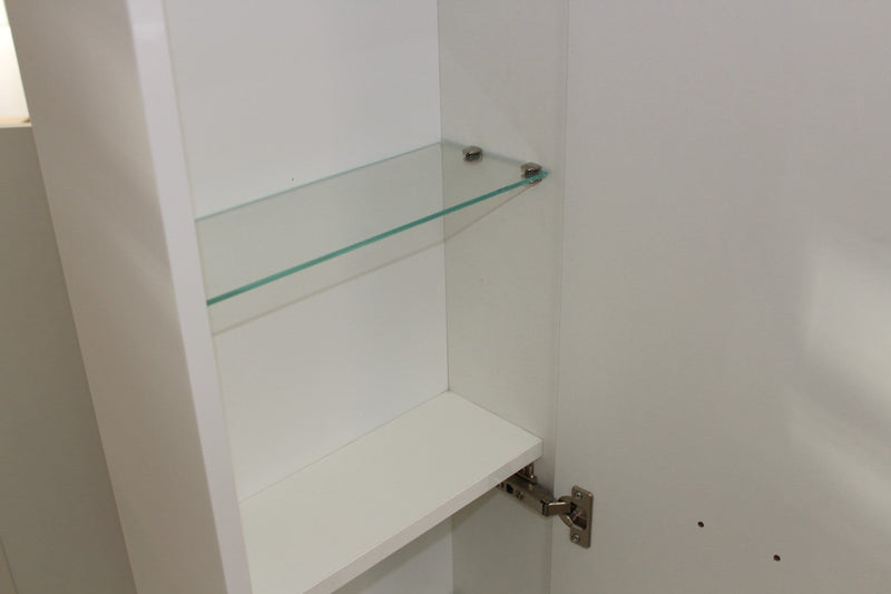 Mobile da Bagno a Colonna 1 Anta in Melaminico 35x18x160cm TFT Samoa Tortora