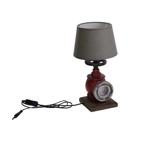 Hydranten-Harzlampe mit grauem Hut Ø22,5xh42 cm sconto