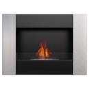 Camino a Bioetanolo da Parete 90,2x65 cm Flig Boston 2 Silver