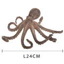 Statuetta Polpo Resina Decorativa 24 cm