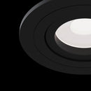 Faretto da incasso Downlight in Alluminio Atom Nero