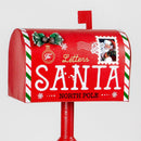 Cassetta Postale Americana di Babbo Natale Decorazione Natalizia Metallo 100 cm