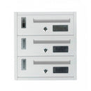 Cassette Postali 25x39x36 cm Artigian 3 Posti in Metallo Bianco