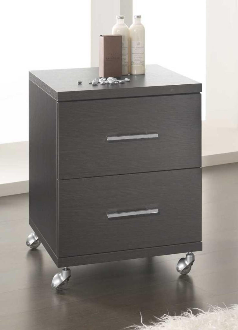 Mobile Cassettiera 2 Cassetti Soft Close in Legno in Melaminico 40x52x57cm TFT Giava Pino Grigio