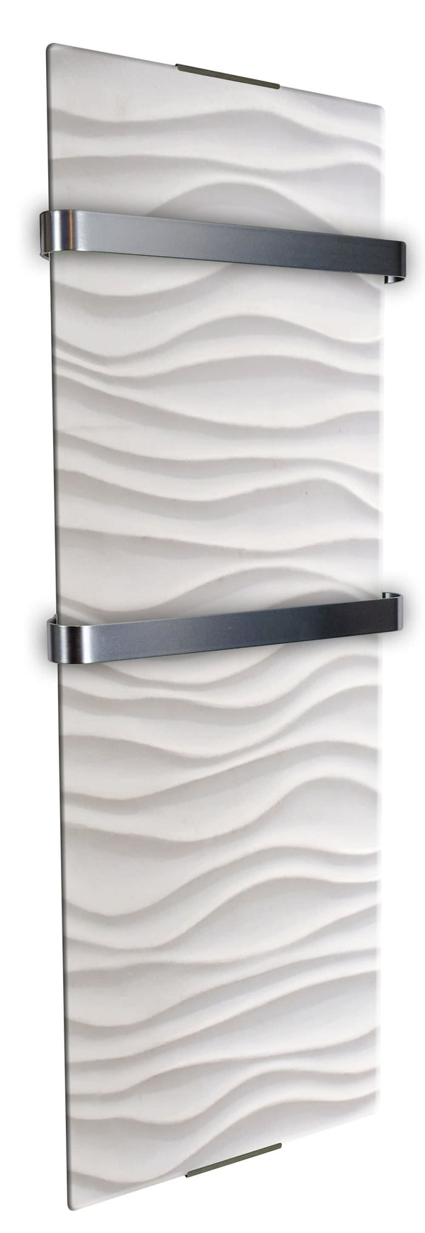 online Handtuchwärmer aus gehärtetem Glas 120x46cm 1200W Chemin'Arte Onda