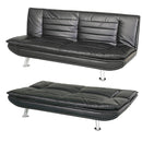 Divano Letto Prontoletto Sofia Rivestimento in Similpelle Nero