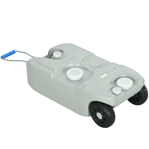 prezzo Serbatoio per Acqua da Campeggio 40L Tubo e Rubinetto Inclusi con Ruote Grigio